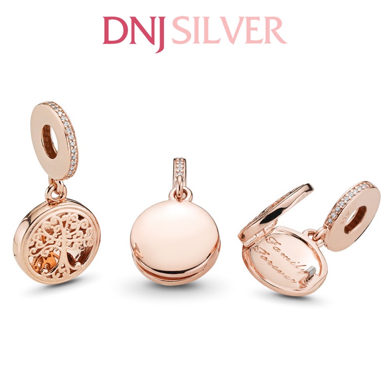 [Hàng cao cấp] Charm bạc 925 cao cấp, hàng chuẩn bạc - Charm Family Forever thích hợp để mix vòng tay charm - DN113