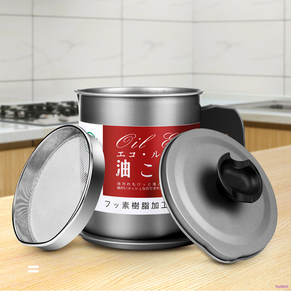 Cốc Lọc Dầu Bằng Thép Không Gỉ Dung Tích Lớn 1.4l