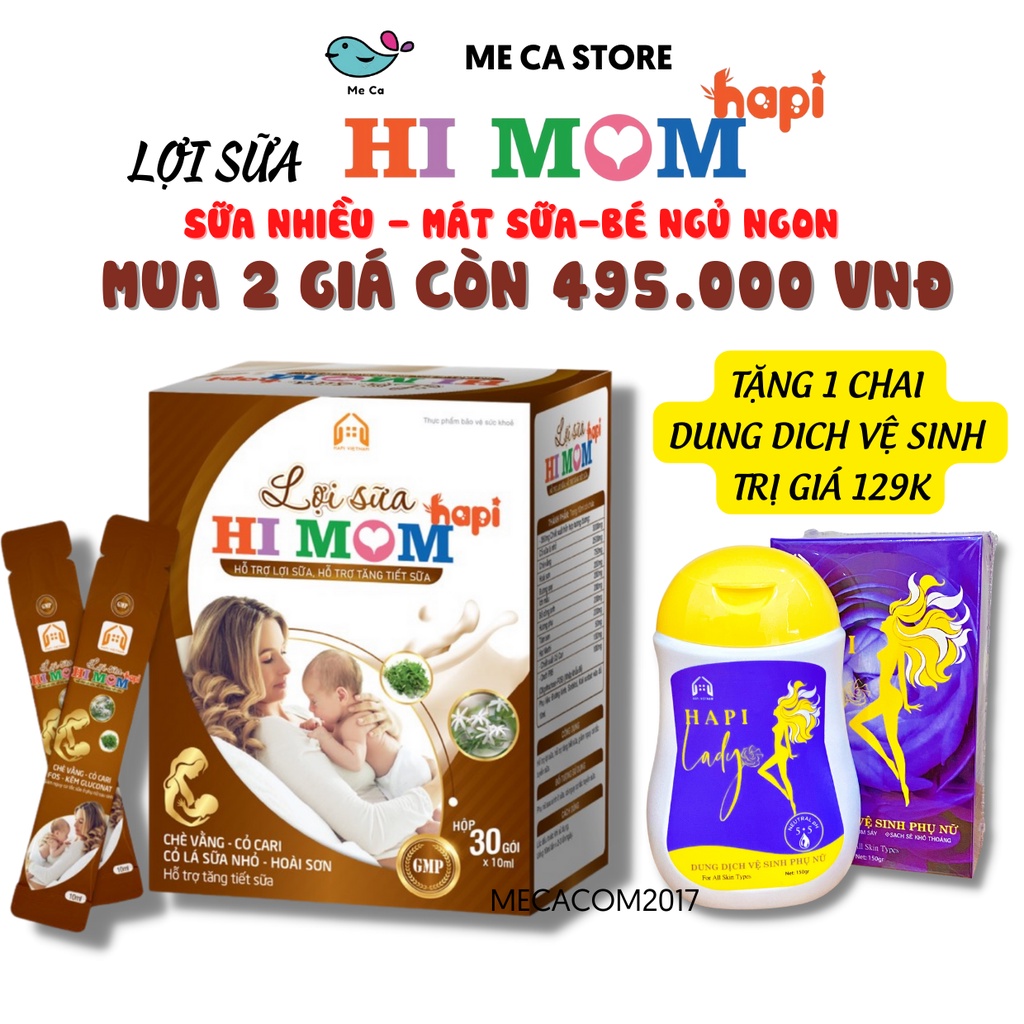 [Chính Hãng] Lợi sữa HI MOM HAPI ,nhiều sữa,mát sữa, thông tắc sữa, thơm sữa ngay lần đầu sử dụng