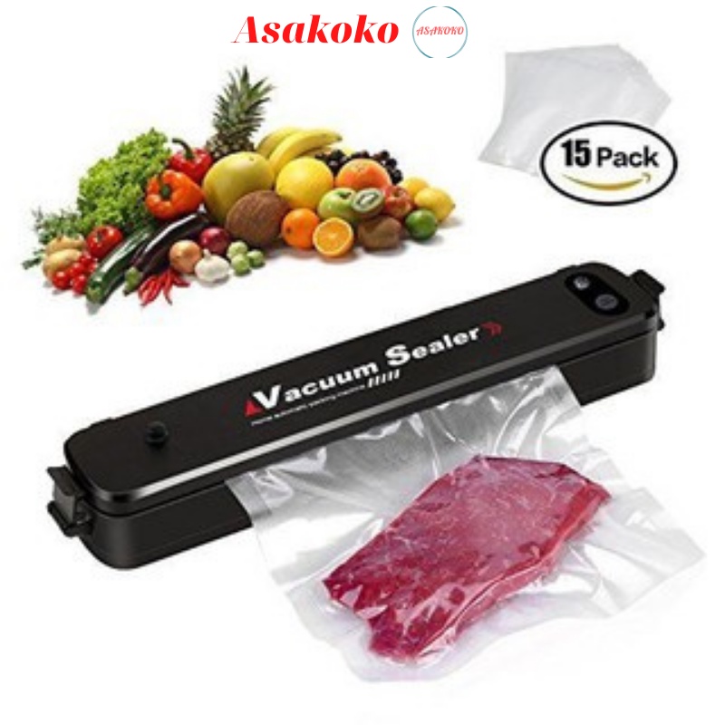 máy hút chân không, Máy ép chân không Vacuum Sealer rất tiện lợi - TẶNG TÚI HÚT - BẢO HÀNH UY TÍN - SALE LỚN