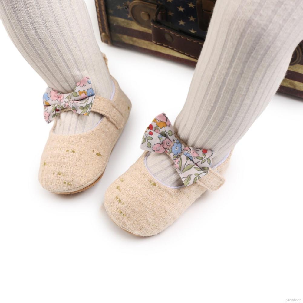 Giày búp bê đính nơ dễ thương dành cho trẻ em