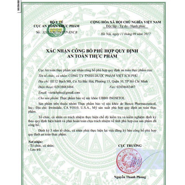 Myo Inositol [CHUẨN 100%] tăng thụ thai tự nhiên, hỗ trợ vô sinh hiếm muộn