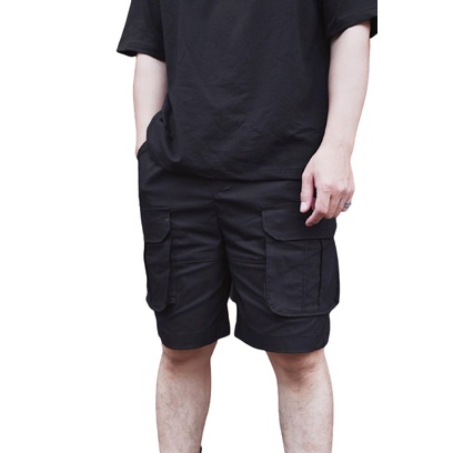 Nhiều mẫu Quần short Nam túi hộp, Quần đùi Nam phong cách Street Wear, Chất liệu Kaki co dãn nhẹ, Màu đen