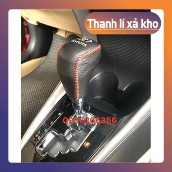 Bọc Da Cần số, Tay Phanh Xe Vios, Yaris 2019-2021 Số Tự Động.khắc logo theo hãng xe, nhiều màu sắc hợp tông màu nội thất