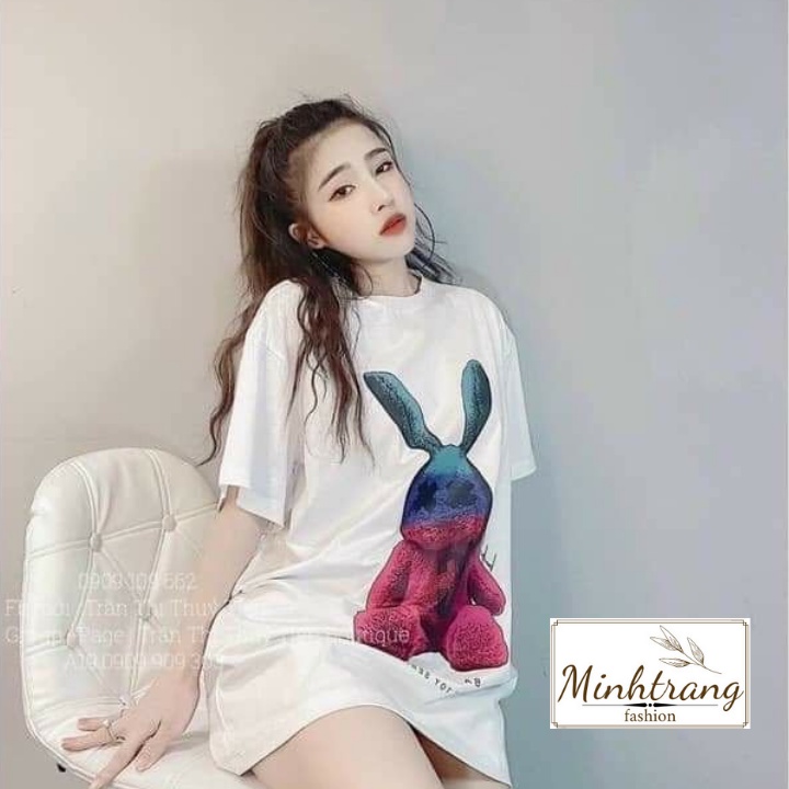 [FREESHIP] Áo Thun Tay Lỡ Cực chất Unisex Hình In Bad Rabbit Form Rộng