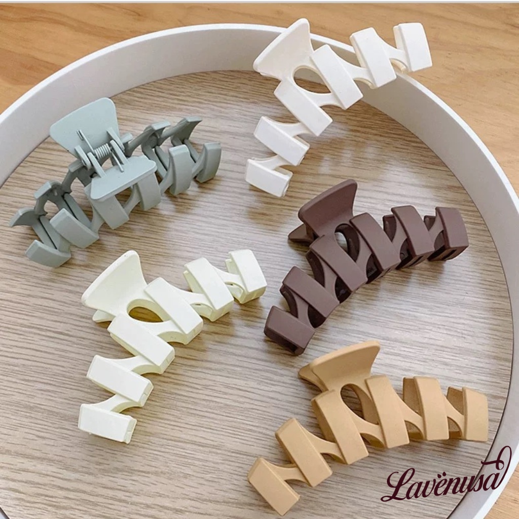 Kẹp tóc càng cua phong cách Hàn Quốc size lớn nhiều màu đẹp LAVENUSA CT15