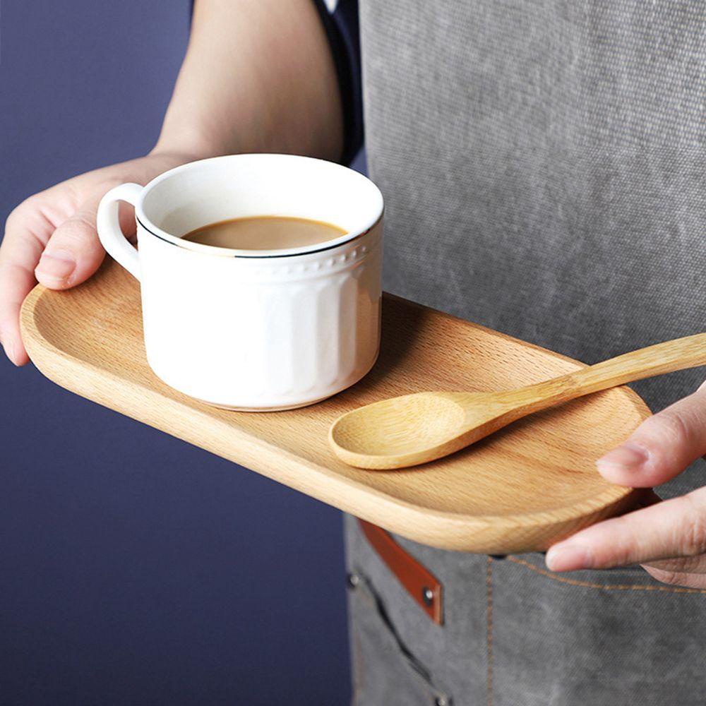 Khay Đựng Đồ Ăn Vặt Hình Oval Màu Trơn Tự Nhiên Cho Phòng Tắm