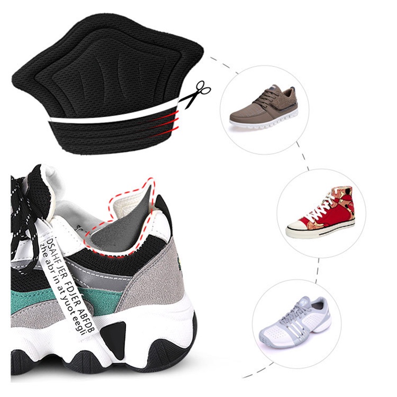 Set 2 miếng dán gót giày thể thao chống mòn chống rơi có keo dán mặt sau tiện dụng