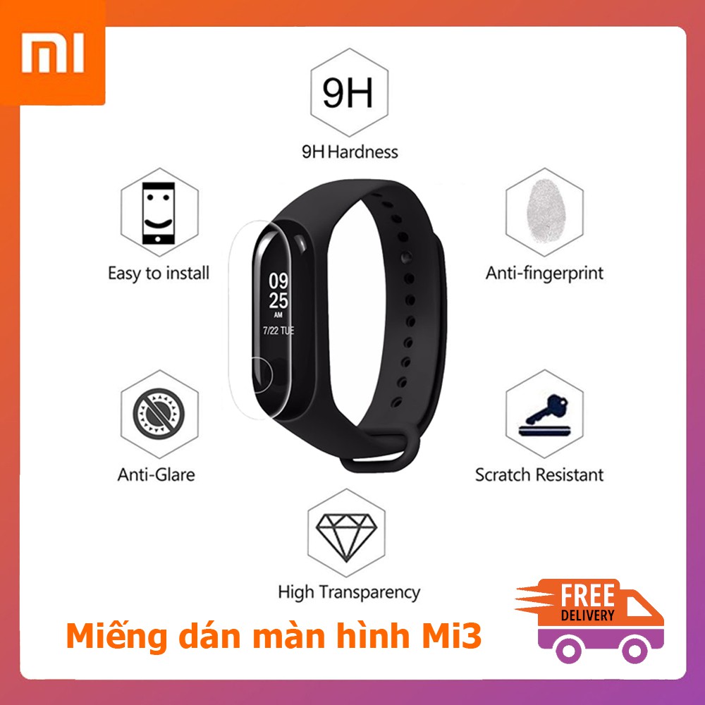 Miếng dán bảo vệ màn hình chống trầy xước cho vòng đeo tay Xiaomi Miband 2/3/4