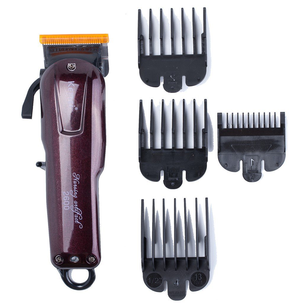 Combo Tông Đơ Chuyên Nghiệp Kemei 2600 Tặng Kèm 2 Kéo Cắt Tỉa Tiện Lợi, Hỗ Trợ 1 Đổi 1, Freeship Toàn Quốc