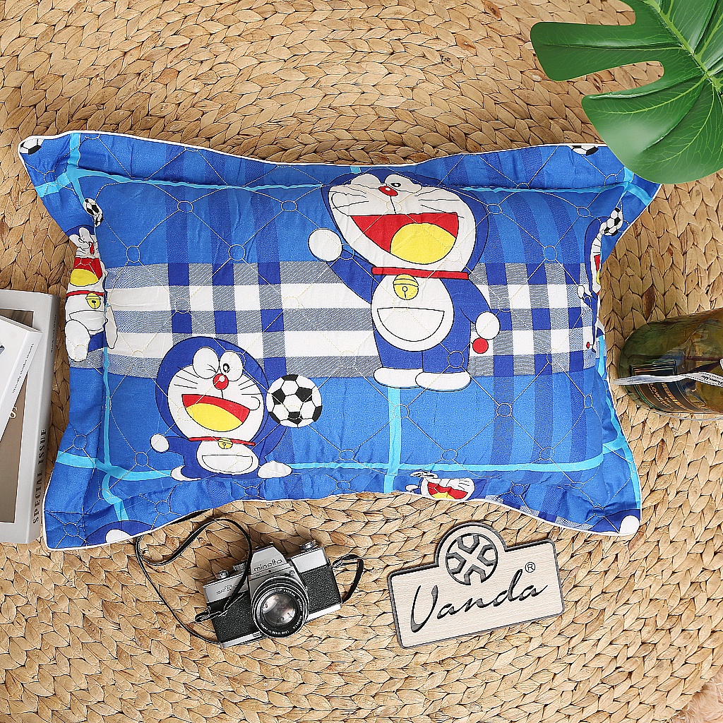 Vỏ gối đầu trần bông hình trám dày dặn chất liệu cotton poly kích thước 45x65 cm