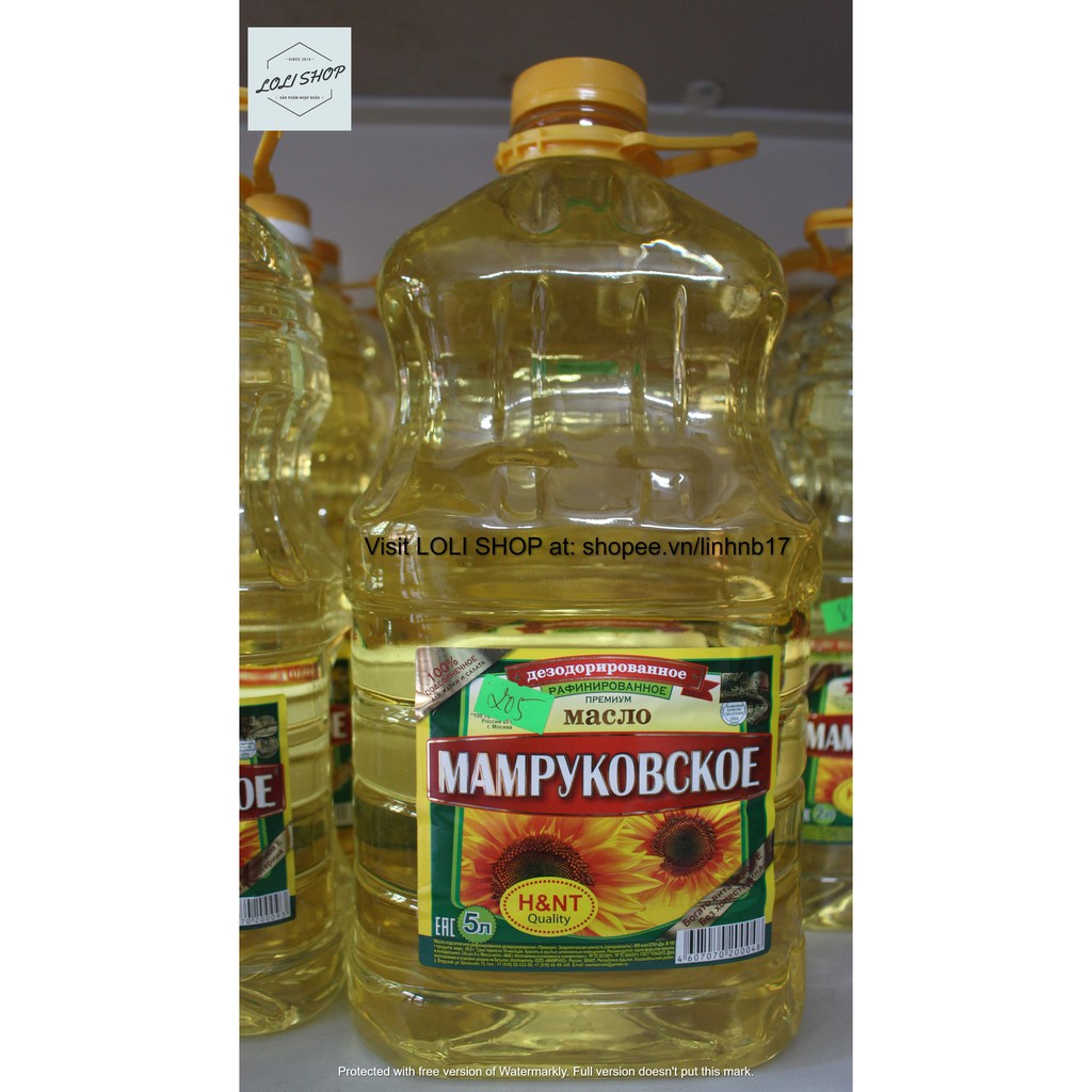 DẦU ĂN HƯỚNG DƯƠNG NGA 1L - 2L - 3L