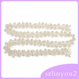 [Szlinyou2] Còn Hàng Loại Ngọc Trai Đính Hạt Ruy Băng Ren Viền May Đính Đầm Thủ Công Trang Trí
