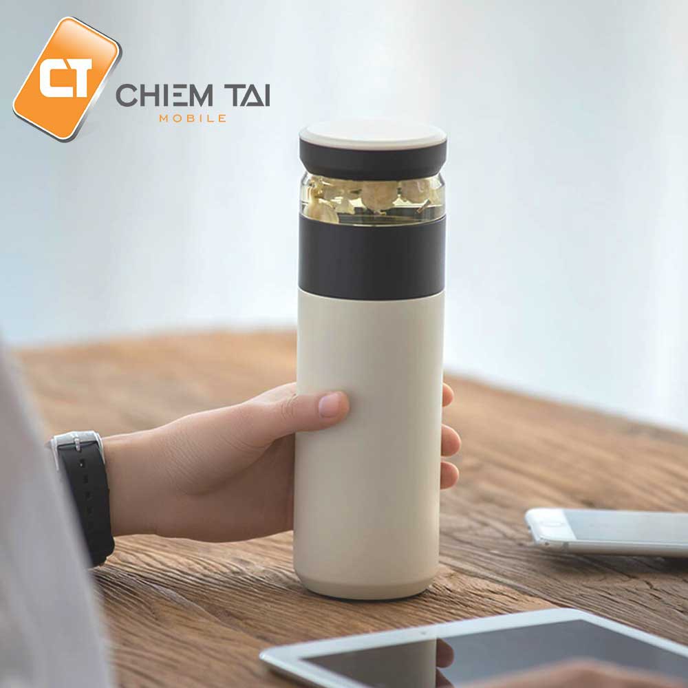 [CHIECTG15 GIẢM 15K] Bình pha trà giữ nhiệt có lưới lọc Fun Home 520ml