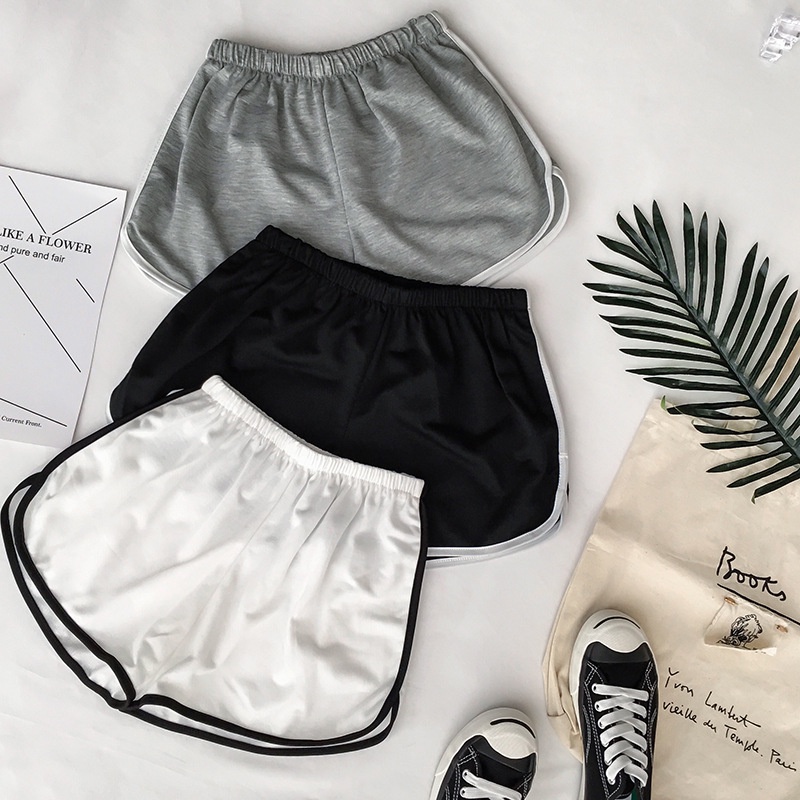 Quần đùi nữ ống rộng cotton mềm mặc ở nhà, tập gym, đi ngủ, quần short nữ trẻ trung năng động, thoáng mát mùa hè, TF008