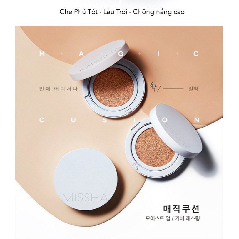 Phấn Nước FREESHIPMissha Magic Cushion Dưỡng Ẩm, Da Bóng Khỏe Tự Nhiên SPF50+ PA+++ 15g