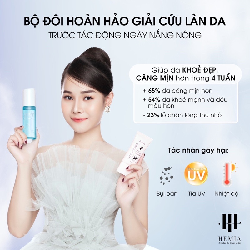 SỮA RỬA MẶT HEMIA MINT CLEASER-SỮA RỬA MẶT TINH THỂ NƯỚC | BigBuy360 - bigbuy360.vn