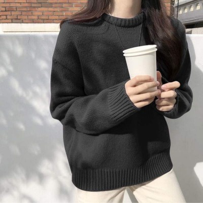 Hàng Sẵn_ Áo len trơn basic ulzzang phong cách Hàn