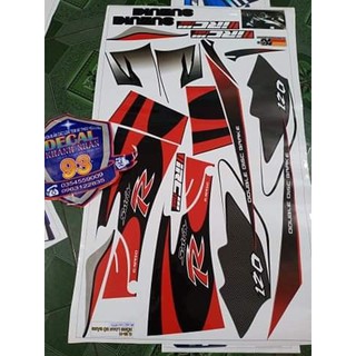 Tem rời satria R120 đỏ đen