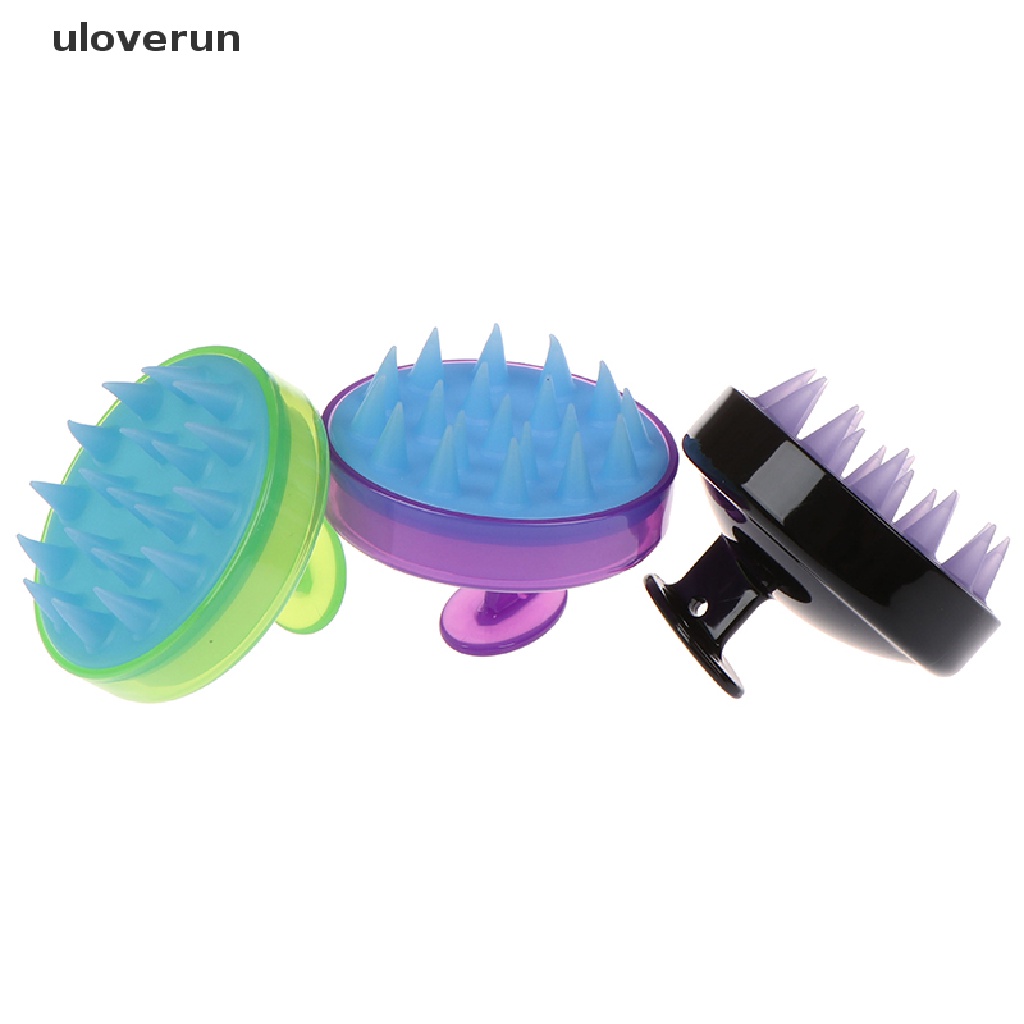 Uloverun 1 Lược Gội Đầu Mát Xa Da Đầu Bằng Silicone Tiện Dụng