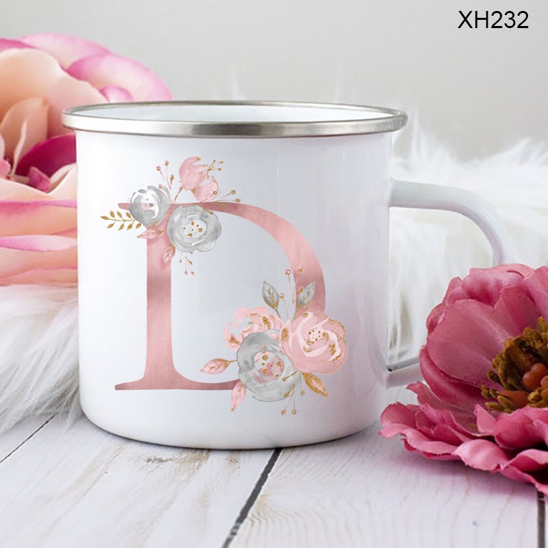 Flora Chữ In Men Cốc Cà Phê Đảng Nước Uống Cốc Nước Cốc Cốc Nhà Bếp Drinkware Nhà Ấm Nhà