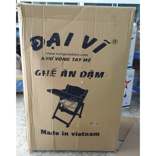 [Shopee giá rẻ] Ghế ăn dặm gỗ Đại Vĩ (Có dây bảo hiểm + bàn ăn dặm)