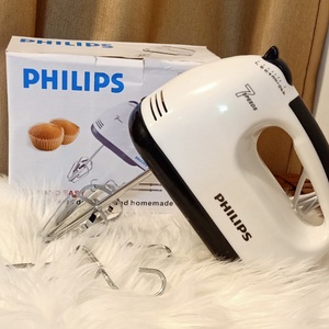 Máy đánh trứng Philips cầm tay mini  7 tốc độ, Máy nhào bột trộn bột đa năng tiện lợi