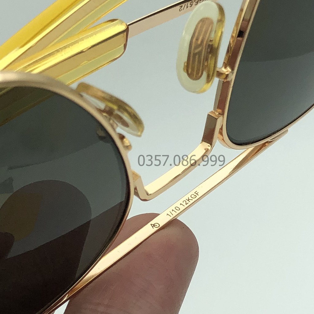 AMERICAN OPTICAL kính cơn mạ vàng 12k dày dặn mắt kính thủy tinh | BigBuy360 - bigbuy360.vn