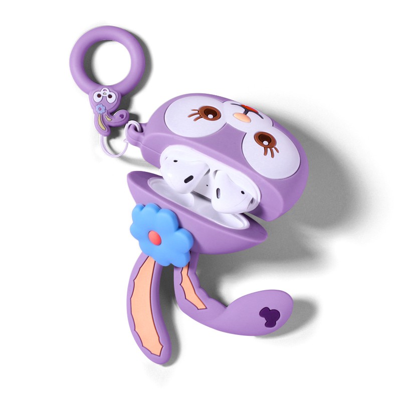 Ốp Bảo Vệ Hộp Đựng Tai Nghe Airpods 1 / 2 / 12 Kiểu Hoạt Hình Xinh Xắn