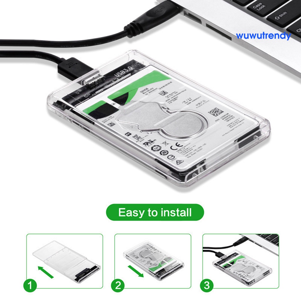 Hộp Đựng Ổ Cứng SSD 2.5 inch Chuyển Đổi USB 3.0 Sang SATA Tốc Độ Cao