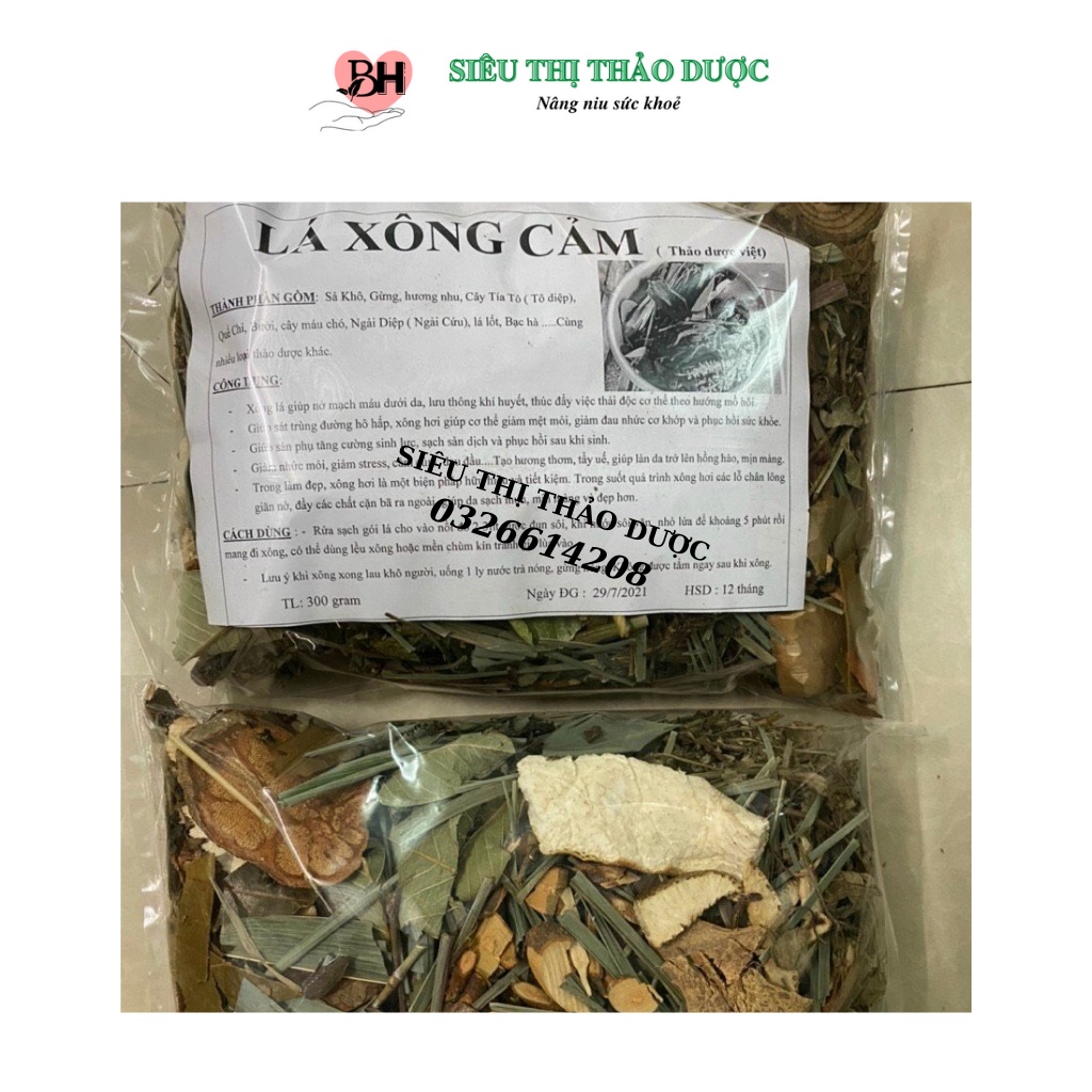 Lá xông thảo dược giải cảm, phục hồi cơ thể, tăng sức đề kháng từ thảo dược an toàn cho sức khoẻ