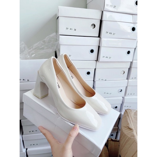 Guốc nữ mũi vuông , guốc nữ cao gót 7p