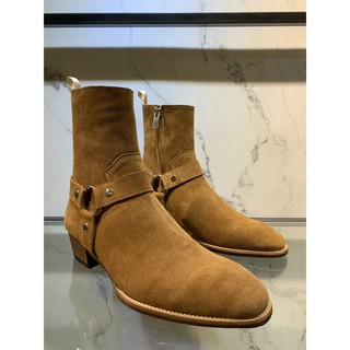 [VNBOOT - TÂN ĐỨC ] Harness boot 1:1 TOBACO ( Đế da gỗ )