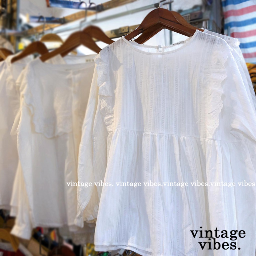 Áo babydoll vải ren viền bèo tiểu thư Ulzzang (hàng QCCC) - Ảnh thật tự chụp 1000% | BigBuy360 - bigbuy360.vn