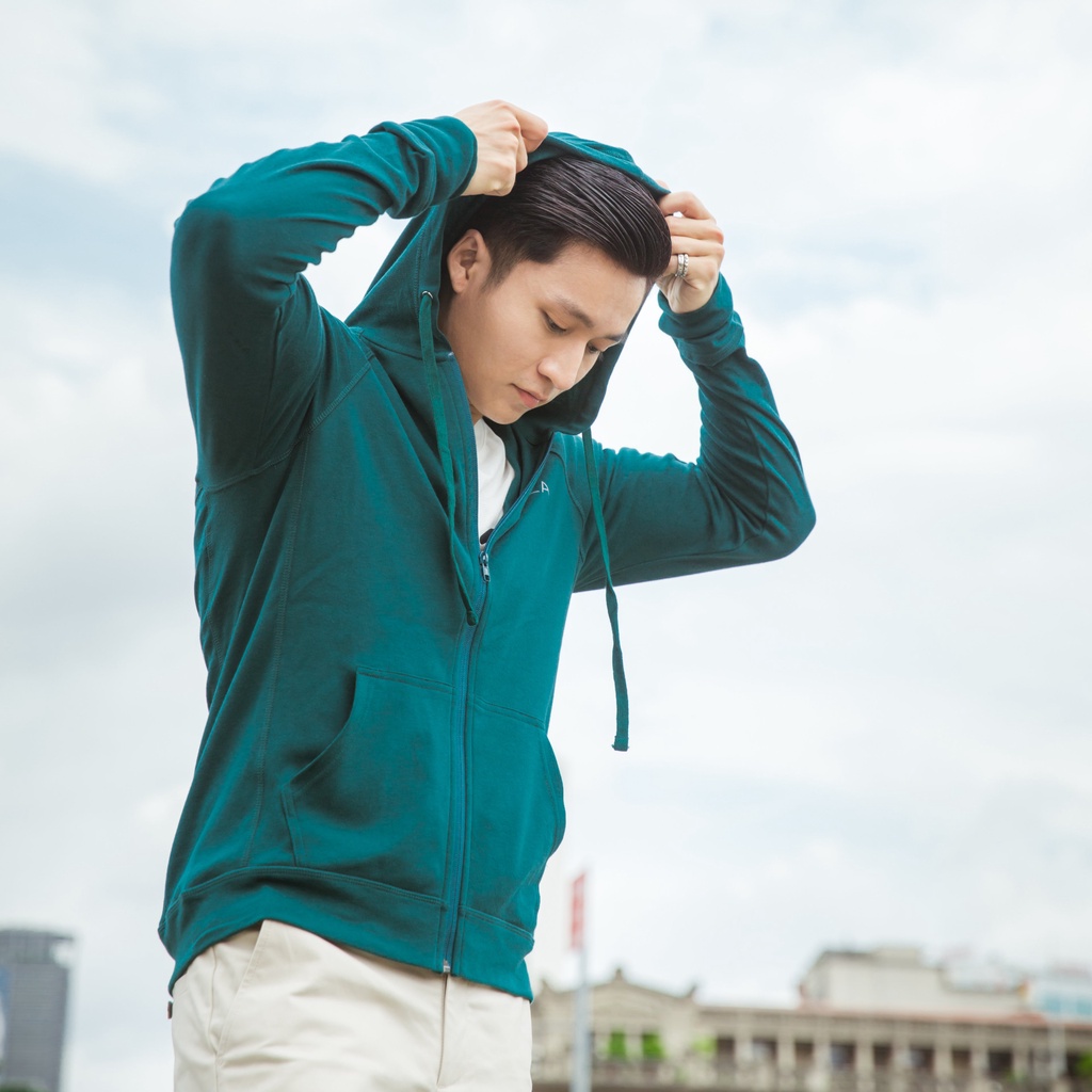Áo khoác chống nắng nam CIZA đa năng biến đổi thành balo cao cấp trẻ trung size S M L XL màu đen, navy, xanh lá AKNR02