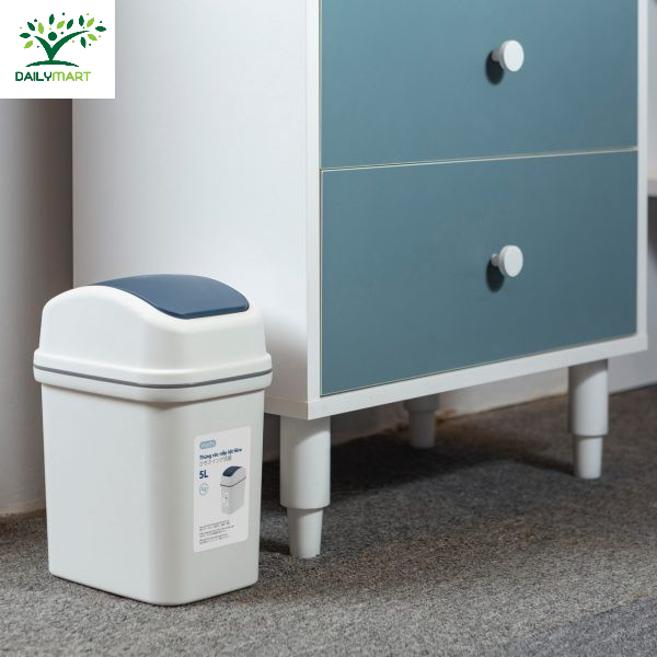 Thùng Đựng Rác Nắp Lật Hiro 5L-10L-15L Chính Hãng Inochi
