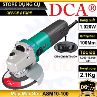 1020w máy mài góc 100mm dca asm10-100 | công tắc trượt - có chỉnh tốc