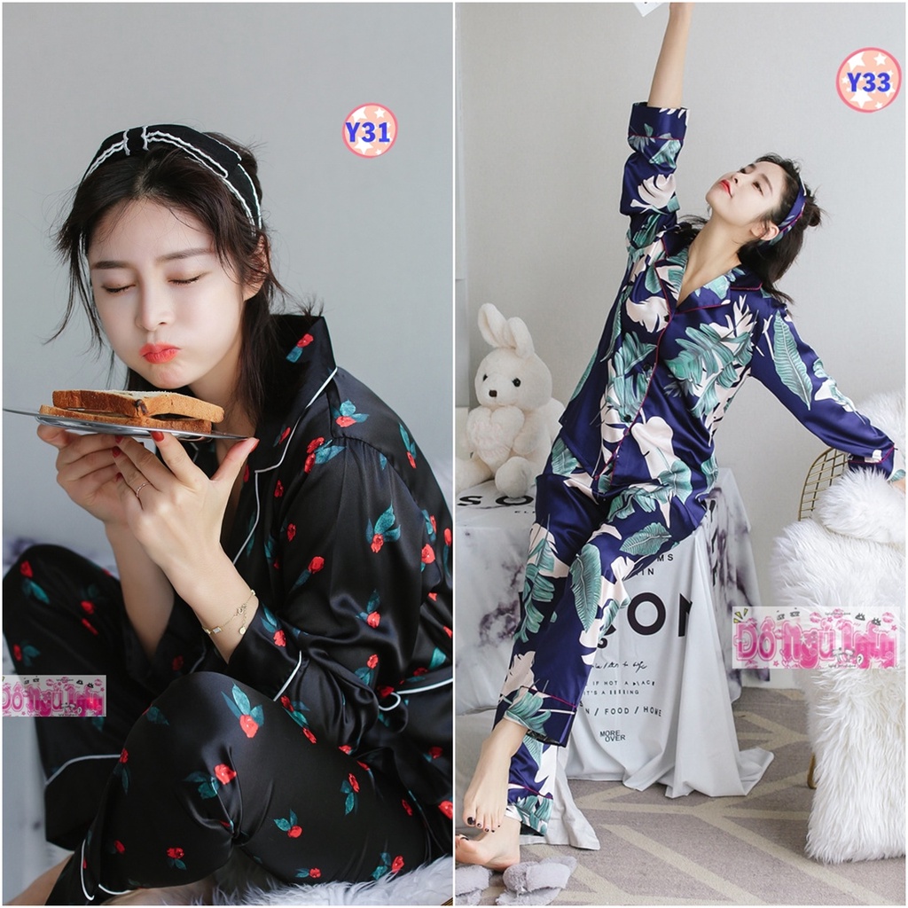 Pijama Lụa Cao Cấp Dài Tay Y31