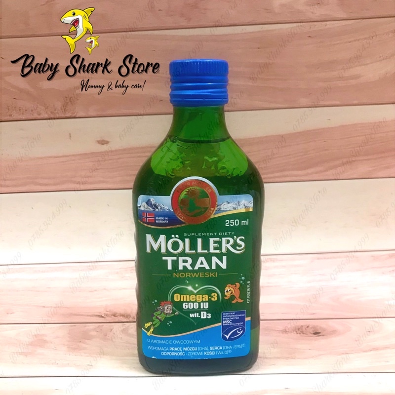 Dầu gan cá tuyết Omega 3 DHA Moller's Tran