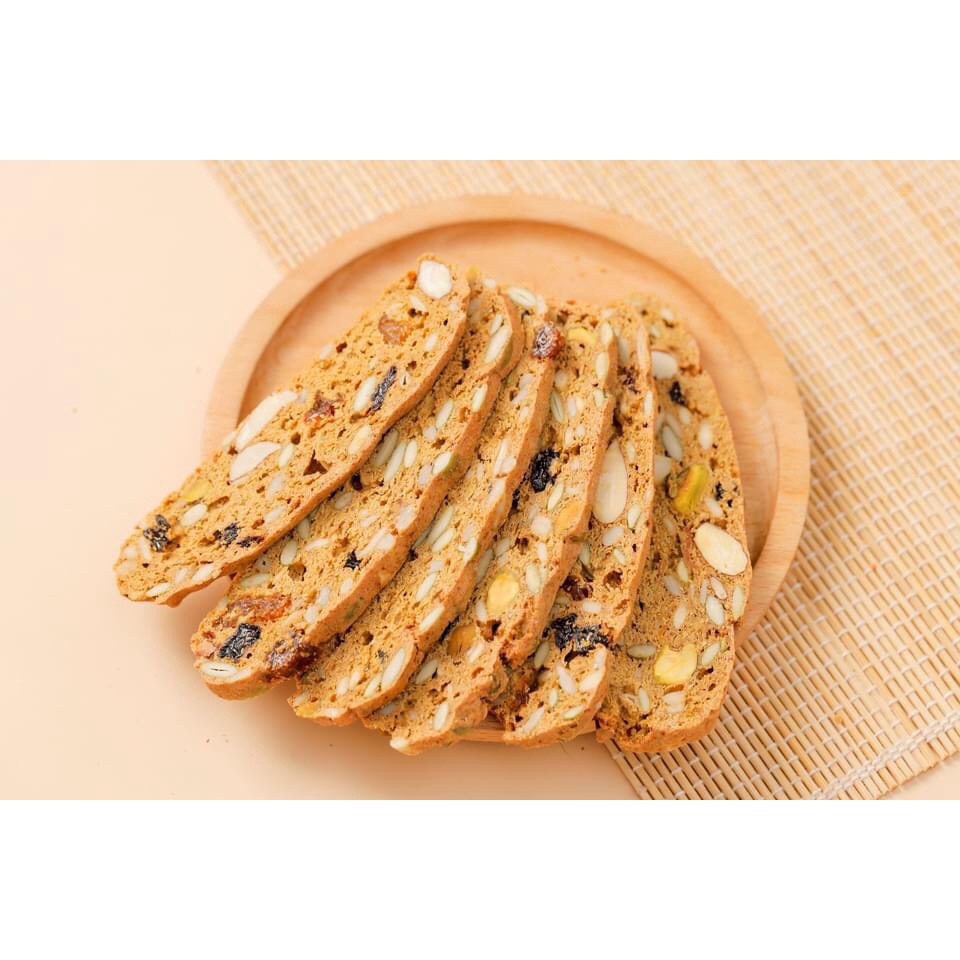 Bánh biscotti nguyên cám healthy