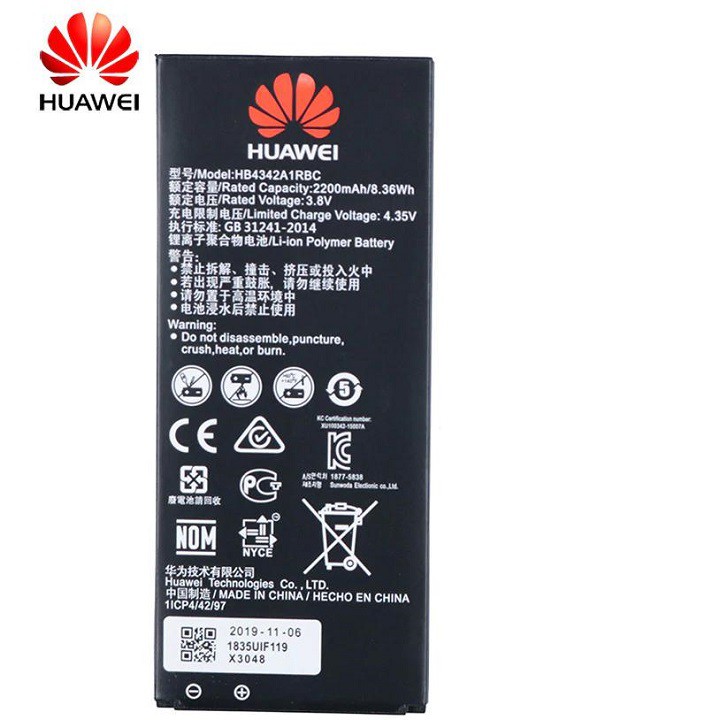 🌟 Zin New 🌟 Pin Huawei Ascend Y6 HB4342A1RBC Chính Hãng