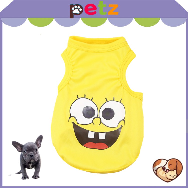 Áo ba lỗ hoạt hình cho thú cưng PETZ, Quần áo mùa hè chó mèo