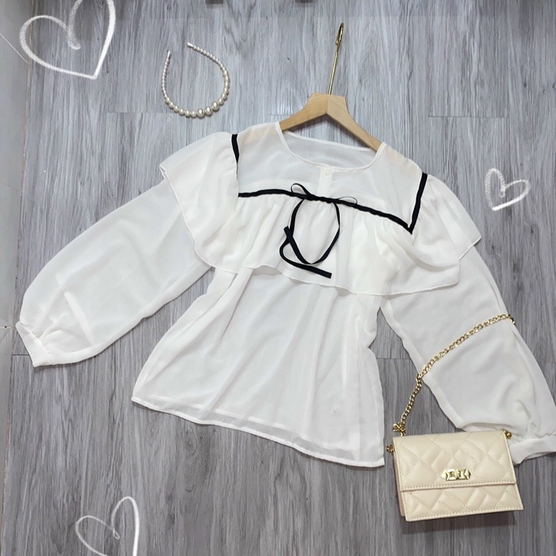 💥 SET ÁO SƠ MI BÈO KÈM CHÂN VÁY 2 TẦNG PHONG CÁCH HÀN QUỐC SIÊU XINH GIÁ RẺ💥 [Ms: UT07] | BigBuy360 - bigbuy360.vn