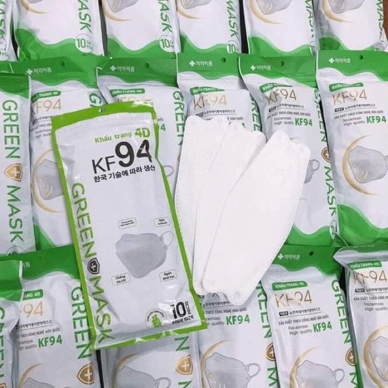 Set 50 chiếc khẩu trang 4 lớp kf94 GREEN MASK
