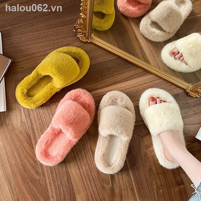 Dép Cotton Đế Dày Thời Trang Thu Đông Mới 2021