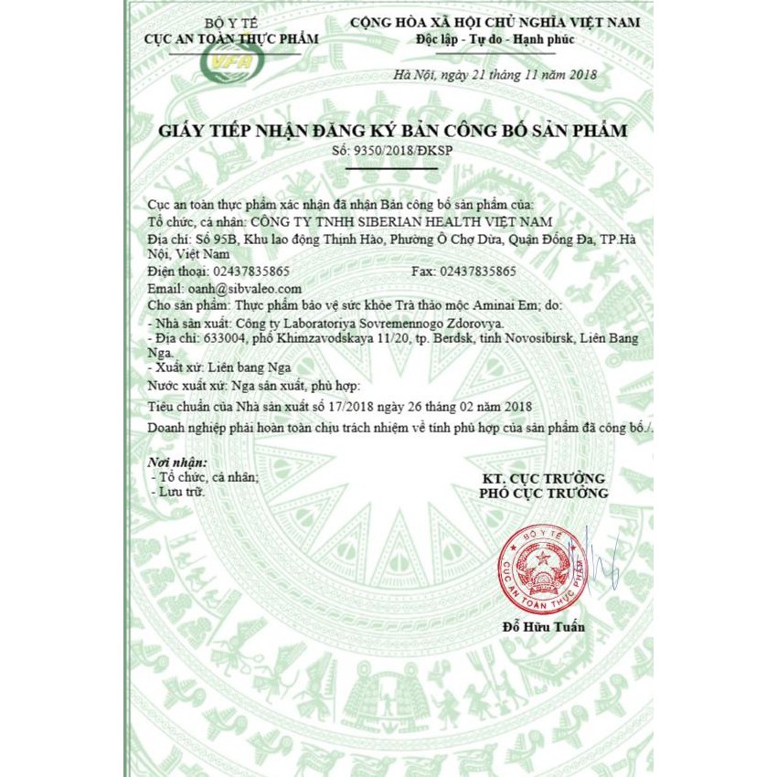Trà thải độc gan Aminai Em Siberi | BigBuy360 - bigbuy360.vn