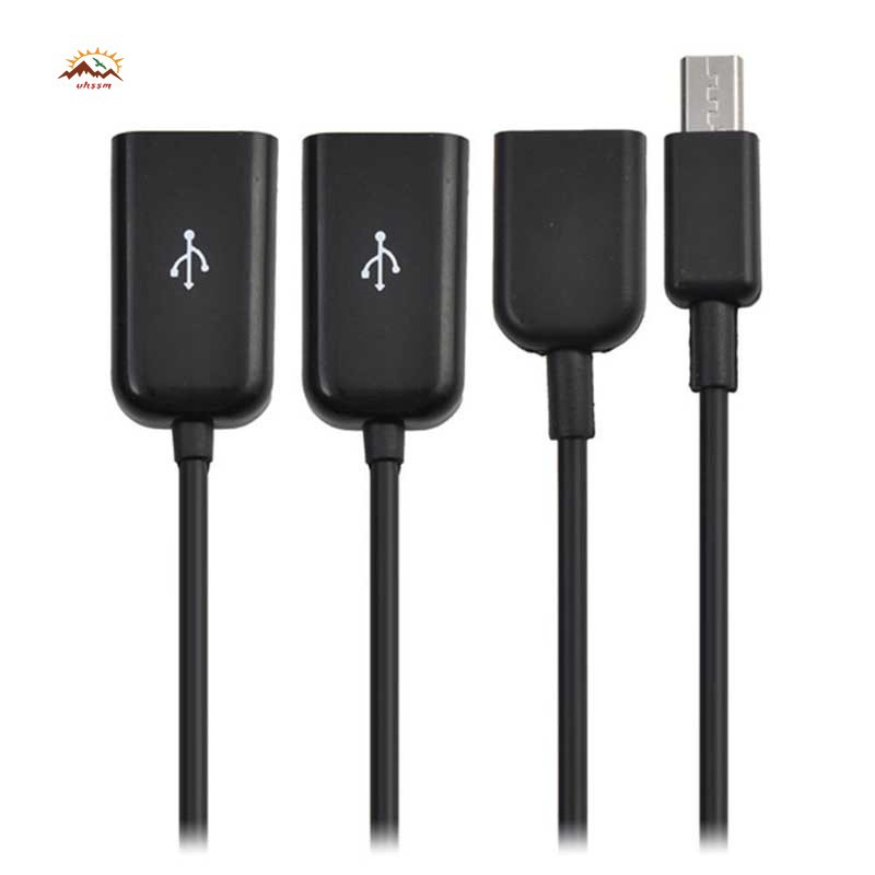 Dây Cáp Otg Chuyển Đổi 3 Trong 1 Cổng Micro Usb Sang Cổng Usb 2.0