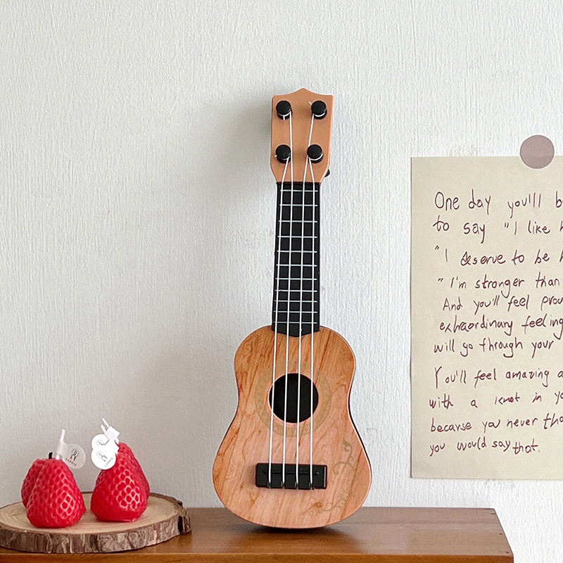 Đồ Chơi Đàn Ukulele Mini Để Bàn Trang Trí