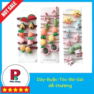 Set 10 dây buộc tóc bé gái đáng yêu nhiều mẫu