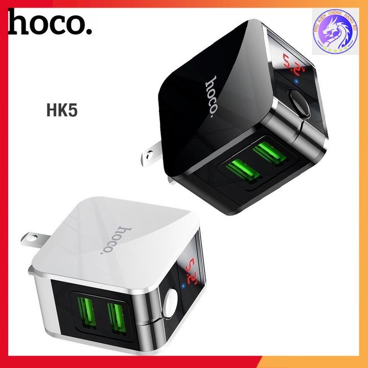 Cốc Sạc Tự Ngắt Thông Minh Chống Chai Pin Hoco HK5 - Có Màn Hình LED - BH 12 Tháng